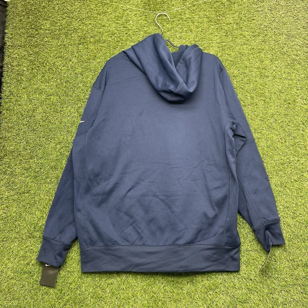 Nike Tennessee Titans Hoodie Mens XL Navy Therma Fit Sweatshirt Sports NWT